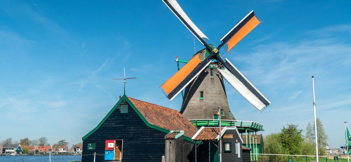 Beauty windmill in Netherlands