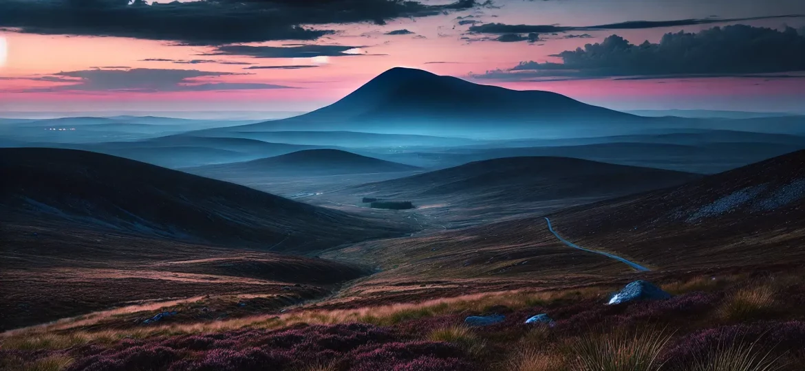 Benrinnes bei Sonnenuntergang