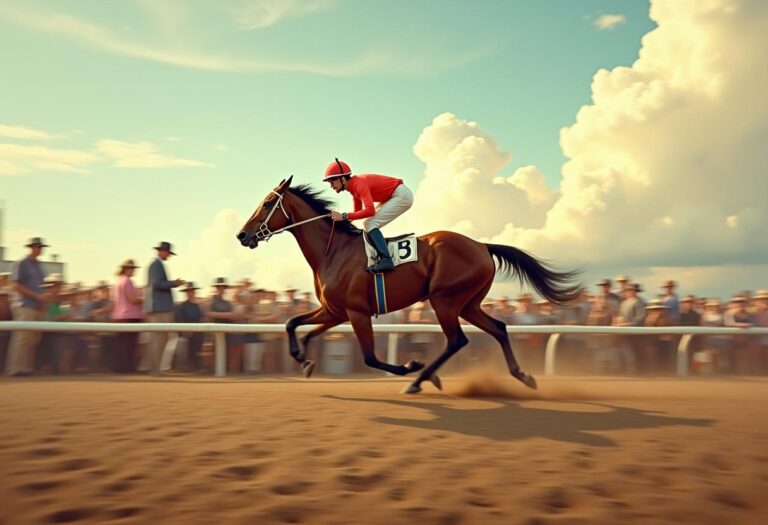 Titelbild zur Folge 167 – Jockey beim Pferderennen auf Rennbahn